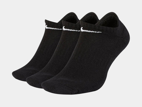 3 Pack Everyday No Show Mens Socks (Black)