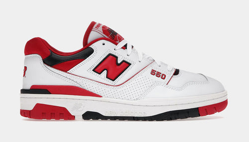 550 Mens Lifestyle Shoes (White/Red/Black)