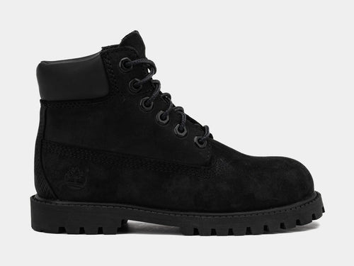 6 Inch Premium Infant Toddler Boot (Black)