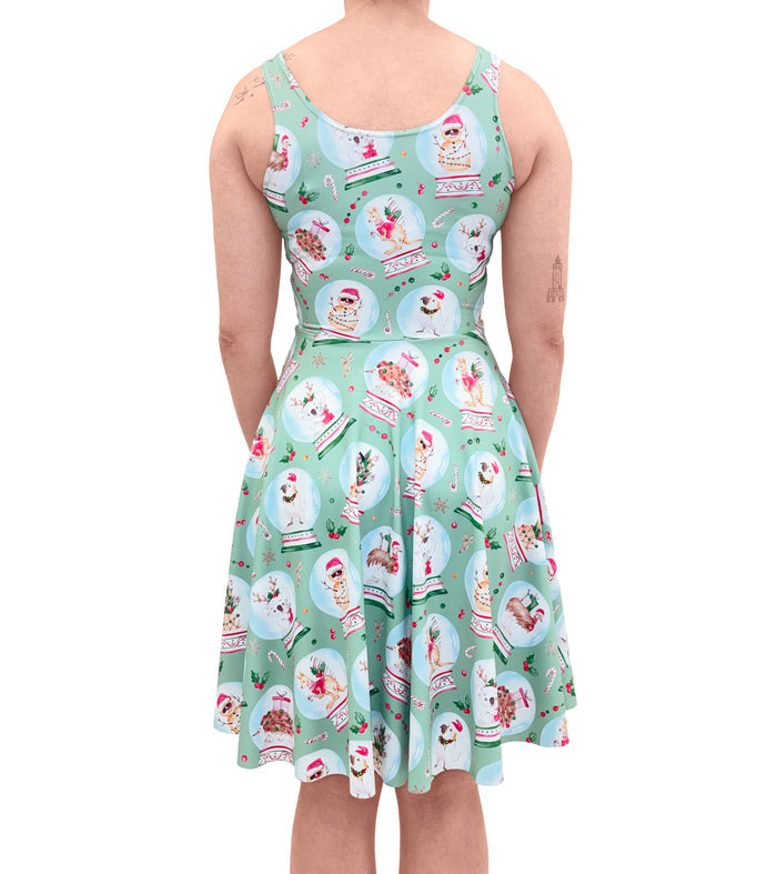 A Little Aussie Christmas Scoop Longline Dress