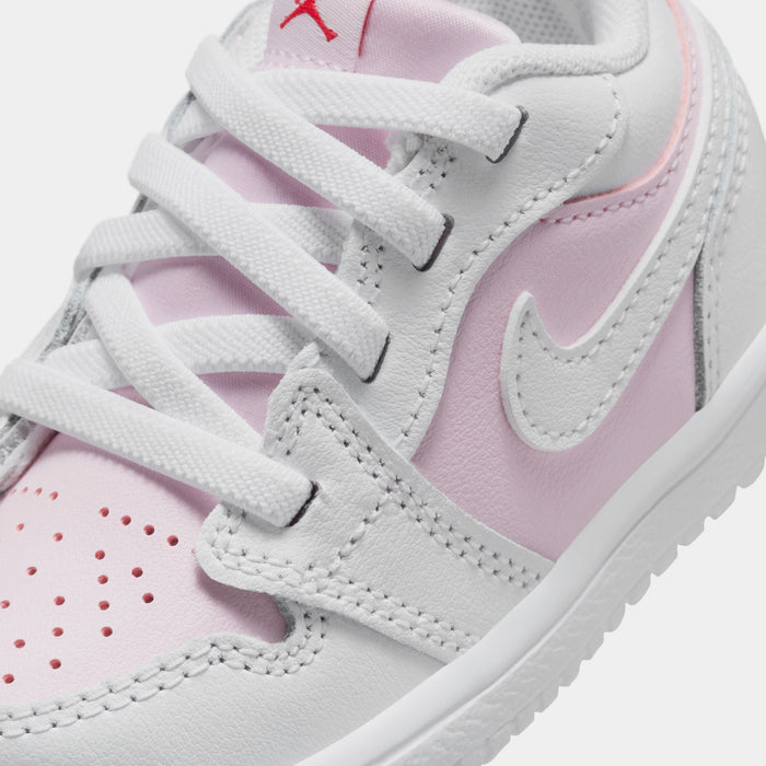 Air Jordan 1 Low Alt Infant Toddler Basketball Shoes (Pink Foam/White/Fire Red)