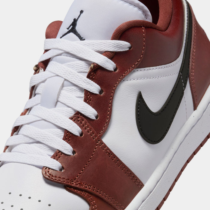 Air Jordan 1 Low SE Mens Lifestyle Shoes (White/Dark Pony/Black) Final Sale