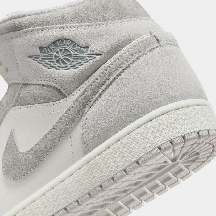 Air Jordan 1 Mid Neutral Grey Mens Lifestyle Shoes (Neutral Grey/Sail/Smoke Grey)