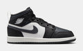Air Jordan 1 Mid Preschool Lifestyle Shoes (Black/Dark Grey/Grey/White)
