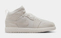 Air Jordan 1 Mid SE Craft Preschool Lifestyle Shoes (Pale Ivory/Legend Light Brown/Sail)