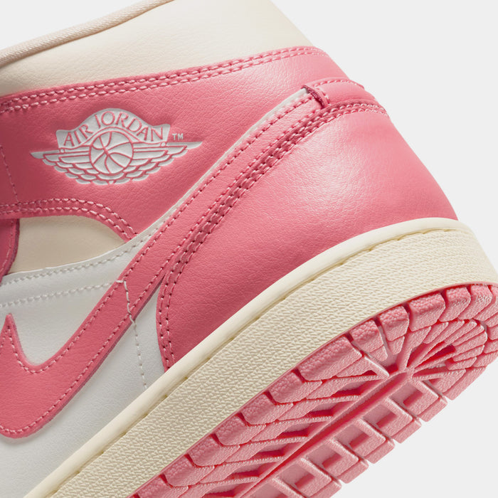 Air Jordan 1 Mid Womens Lifestyle Shoes (Sail/Guava Ice/Muslin/Pink Salt) Final Sale