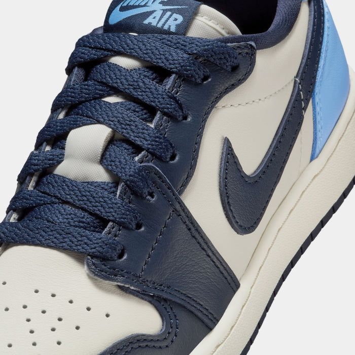 Air Jordan 1 Retro Low OG Obsidian Grade School Lifestyle Shoes (Obsidian/University Blue/Sail)