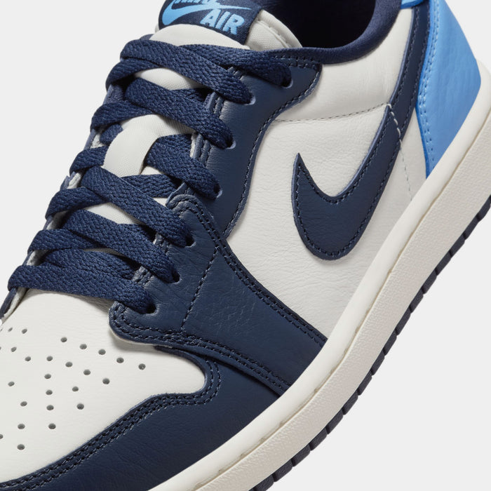 Air Jordan 1 Retro Low OG Obsidian Mens Lifestyle Shoes (Obsidian/University Blue/Sail)