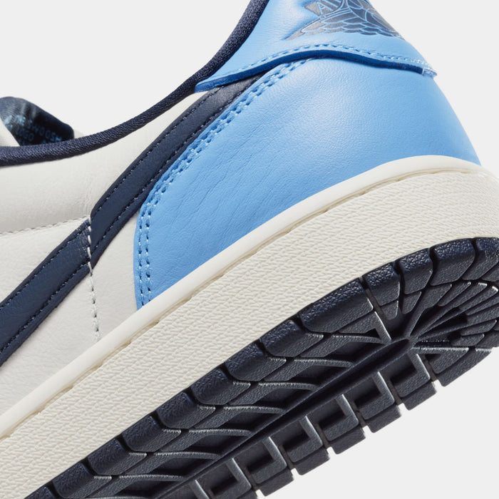 Air Jordan 1 Retro Low OG Obsidian Mens Lifestyle Shoes (Obsidian/University Blue/Sail)