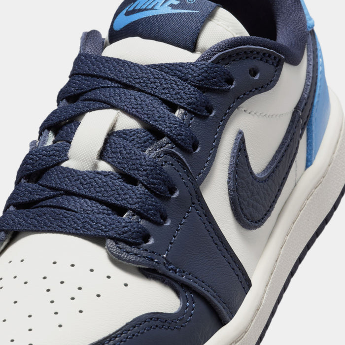 Air Jordan 1 Retro Low OG Obsidian Preschool Lifestyle Shoes (Obsidian/University Blue/Sail)