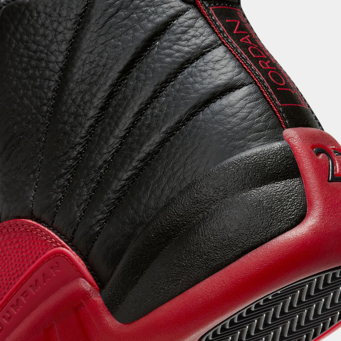 Air Jordan 12 Retro Flu Game Mens Lifestyle Shoes (Black/Varsity Red) Limit One Per Customer