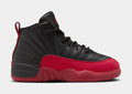 Air Jordan 12 Retro Flu Game Preschool Lifestyle Shoes (Black/Varsity Red)
