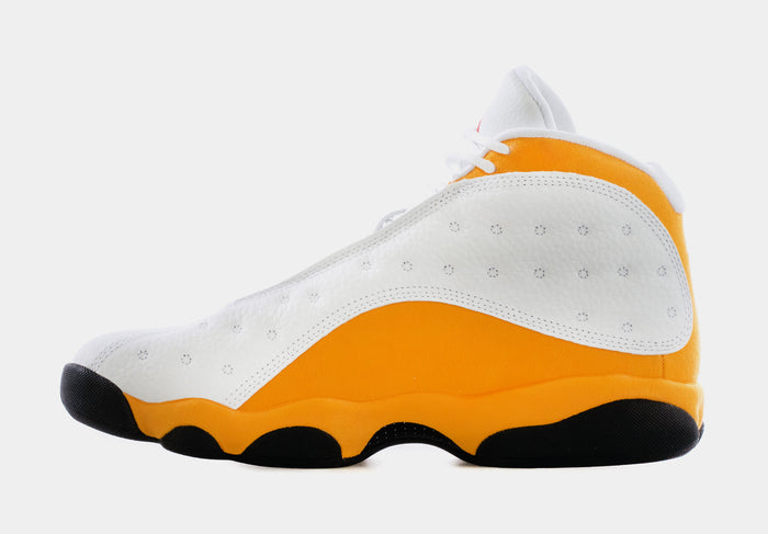 Air Jordan 13 Retro Del Sol Mens Lifestyle Shoes (White/Yellow) Limit One Per Customer