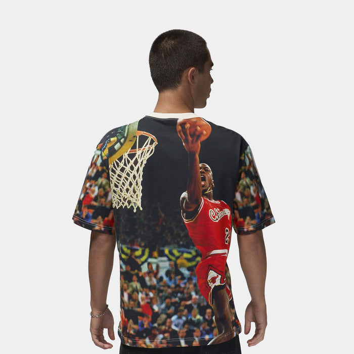 Air 1985 Mens Short Sleeve Shirt (Sail/Red)