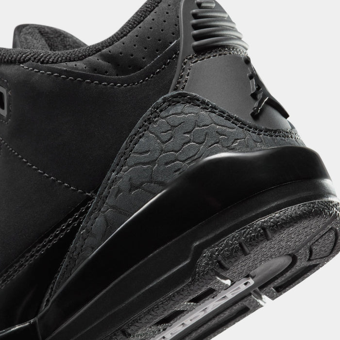 Air Jordan 3 Retro Black Cat Preschool Lifestyle Shoes (Black/Dark Charcoal/Black) Free Shipping