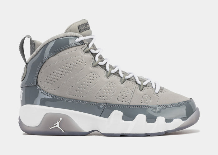 Air Jordan 9 Retro Cool Grey Grade School Lifestyle Shoes (Medium Grey/Cool Grey/White)