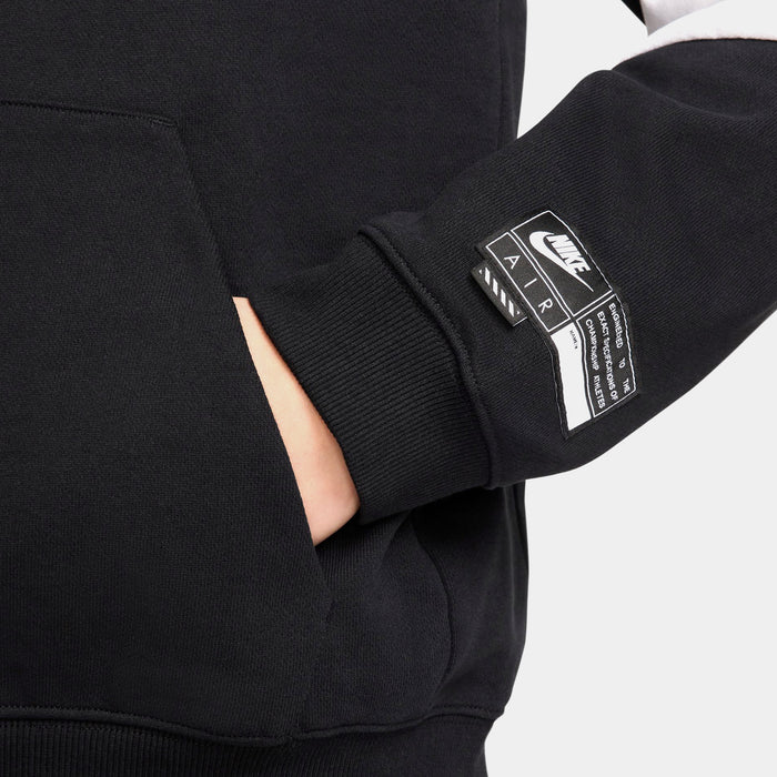 Air Graphic Pullover Mens Hoodie (Black/White)