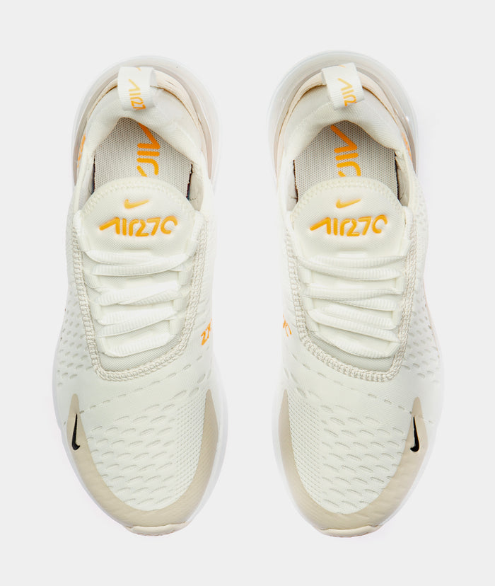 Air Max 270 Desert Sand Womens Running Shoe (White/Beige/Black)