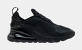 Air Max 270 Grade School Running Shoes (Black)