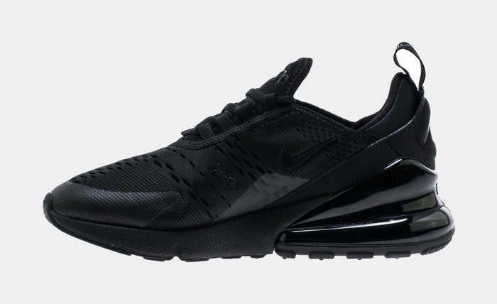Air Max 270 Grade School Running Shoes (Black)