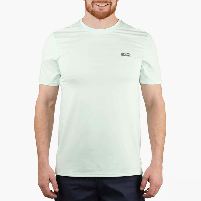 Hint Of Mint Heather $Model is 6'3" 203lbs Size L$
