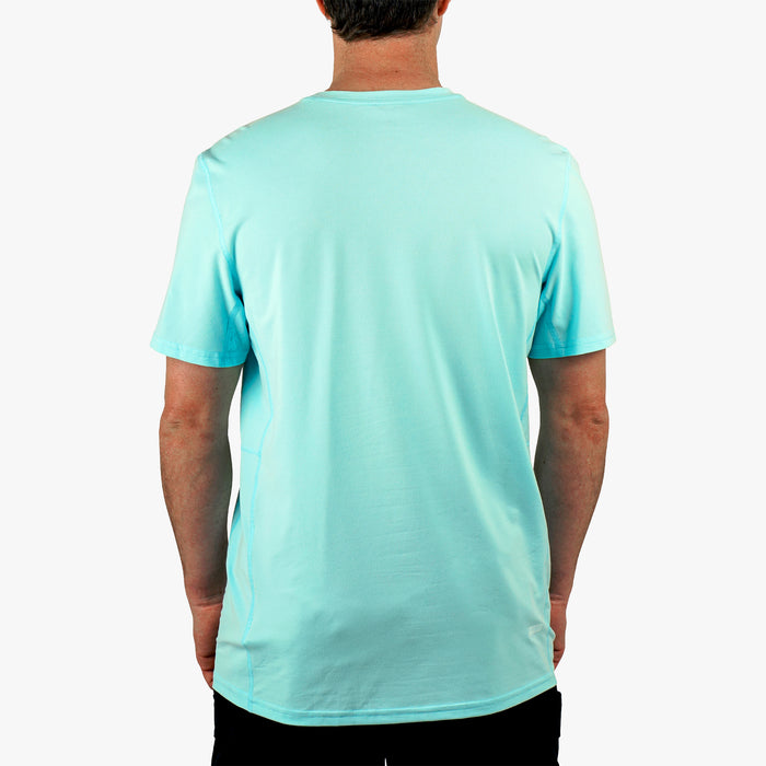 Shoreline Blue Heather $Model is 6'1" 190lbs Size L$