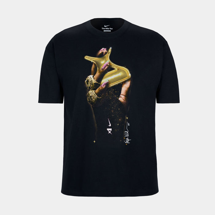 A'Ja Wilson Rings So Win Womens Short Sleeve Shirt (Black)
