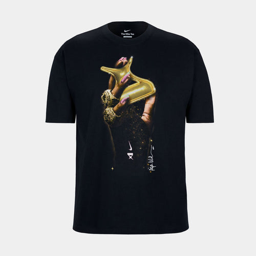 A'Ja Wilson Rings So Win Womens Short Sleeve Shirt (Black)