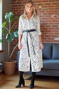 Alex Long Shirt Dress Ivory Chunky Lace