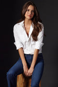 Alex White Silky Poplin Shirt