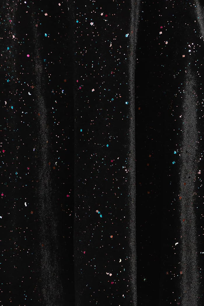 BlackMilk Clothing - All That Glitters Velvet Wrap Midaxi Dress