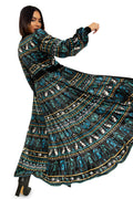 ancient egypt velvet maxi jacket