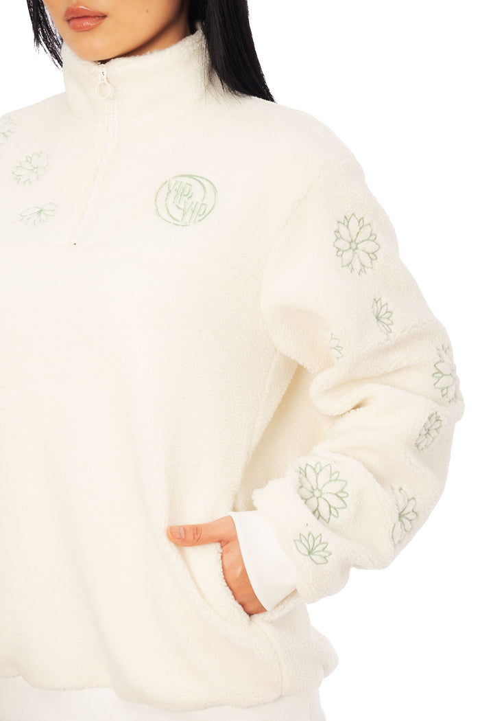 Avatar: The Last Airbender x BlackMilk Appa themed fluffy zip sweater, Appa fashion from the licensed Avatar The Last Airbender clothing collection
