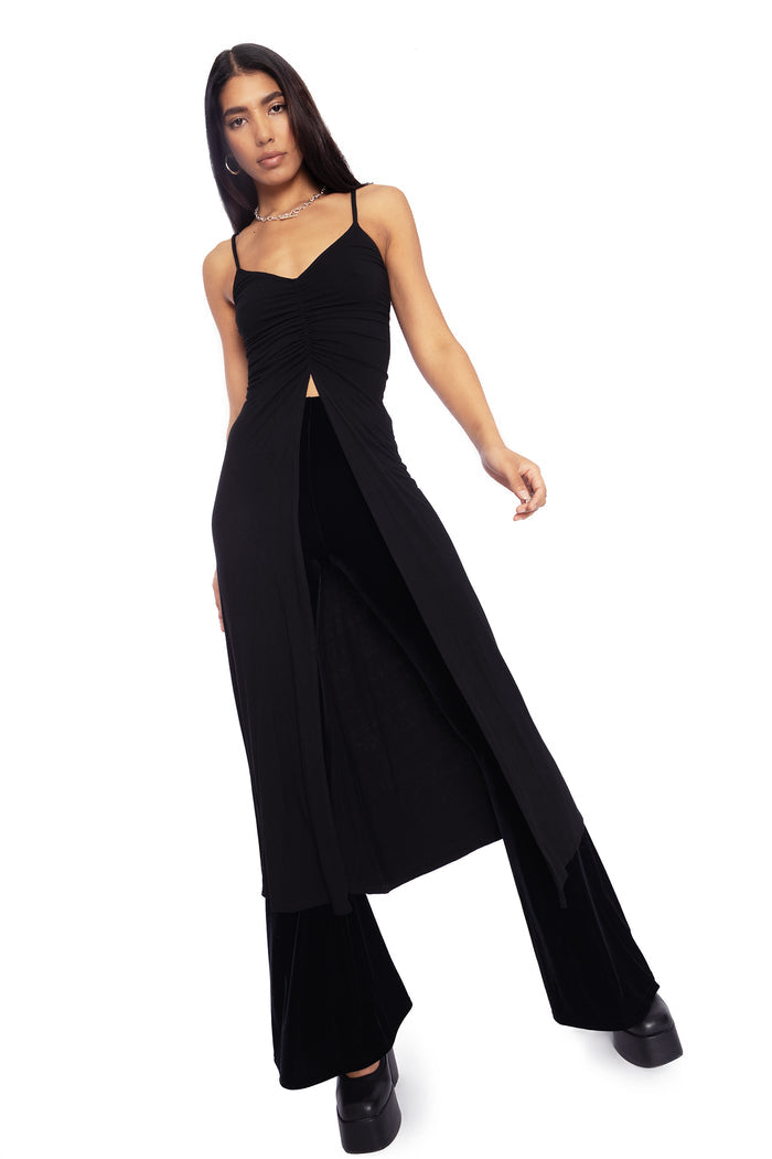 BlackMilk Clothing - Apparition Split Front Midaxi Top
