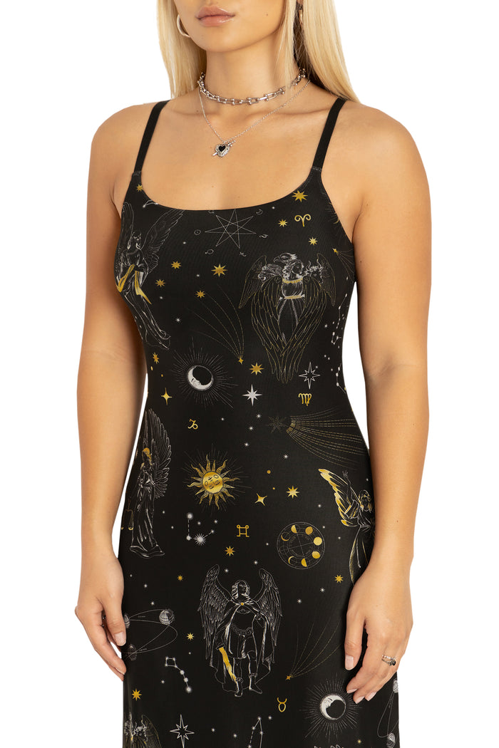 BlackMilk Clothing - Archangels Sheer A Line Maxi Dress