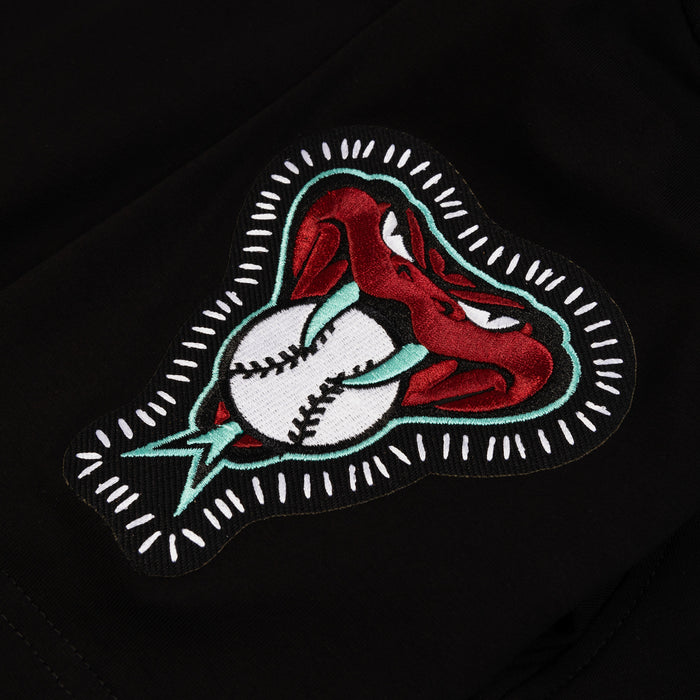Arizona Diamondbacks DIY Pick Stitch Mens Short Sleeve Shirt (Black/Red)