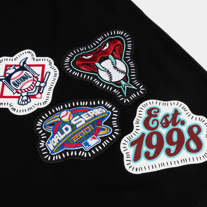 Arizona Diamondbacks DIY Pick Stitch Mens Short Sleeve Shirt (Black/Red)