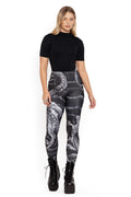 BlackMilk Clothing - ascending dragon descending dragon high waisted matte finish leggings
