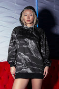 BlackMilk Clothing - Ascending Dragon Descending Dragon Oversized Hoodie