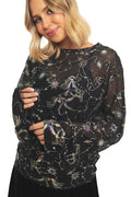 Astraea Sequin Mesh Top - Sample
