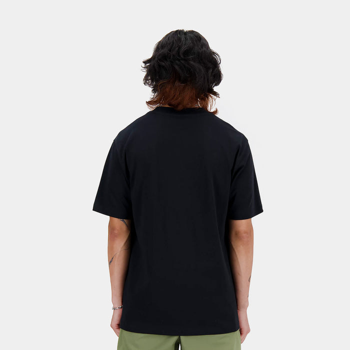 Athletics Cotton Mens Short Sleeve Shirt (Black)