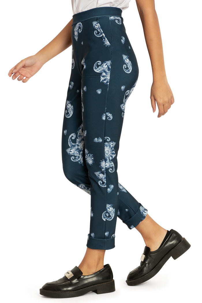 BlackMilk Clothing x Dungeons & Dragons - Baldur's Bouquet Cuffed Pants - Dungeons & Dragons Merchandise - Collaboration apparel - Licenced.
