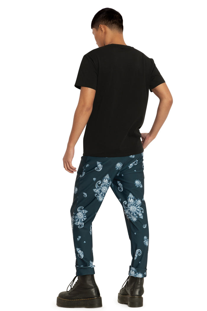 BlackMilk Clothing x Dungeons & Dragons - Baldur's Bouquet Cuffed Pants - Dungeons & Dragons Merchandise - Collaboration apparel - Licenced.