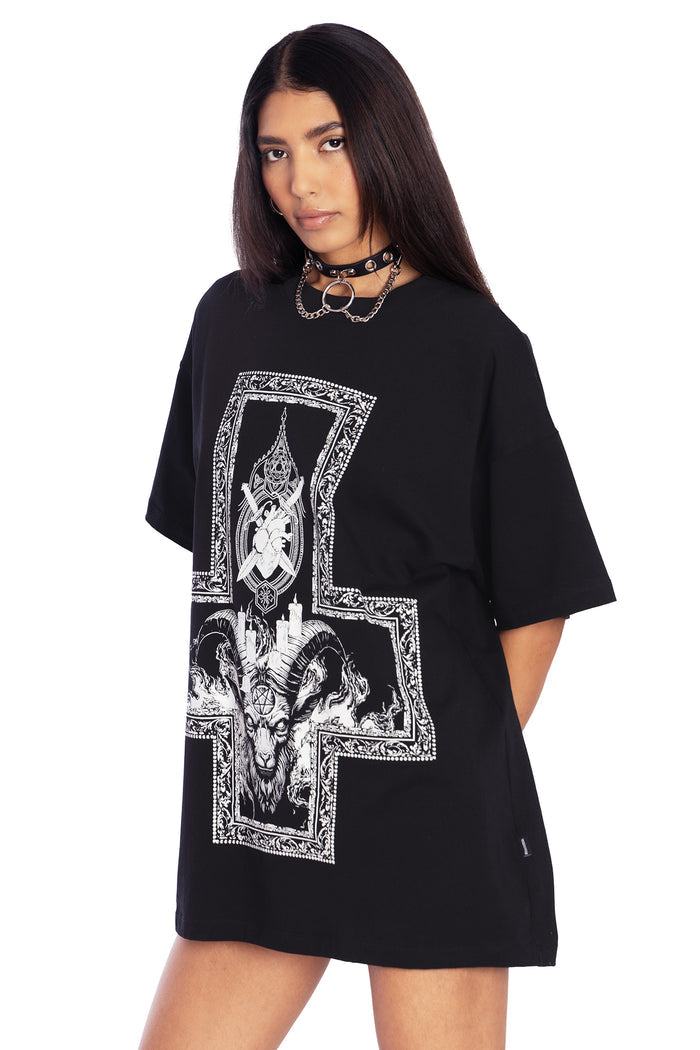 BlackMilk Clothing - Baphomet Oversized Tee
