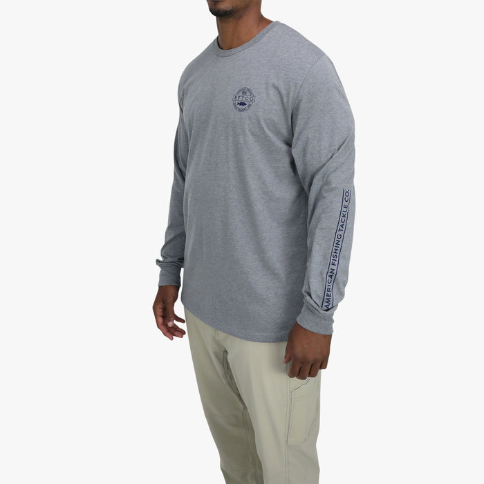 Graphite Heather $Model is Size L$