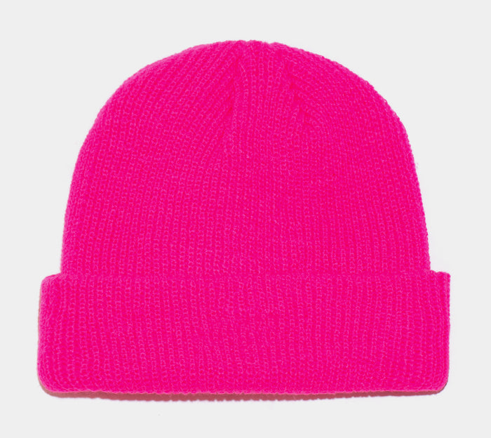 Beanie Womens Hat (Lotus Pink)