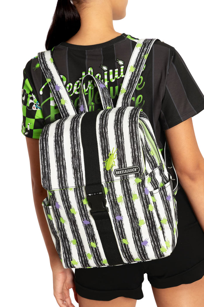 BlackMilk Clothing x Warner Brothers Beetlejuice - Beetlejuice Satchel Backpack - Warner Bros. Merchandise - Collaboration apparel - Licenced.