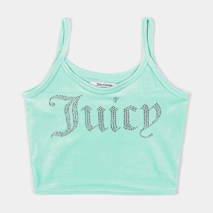 Big Bling Fitted Womens Tank Top (Mint)