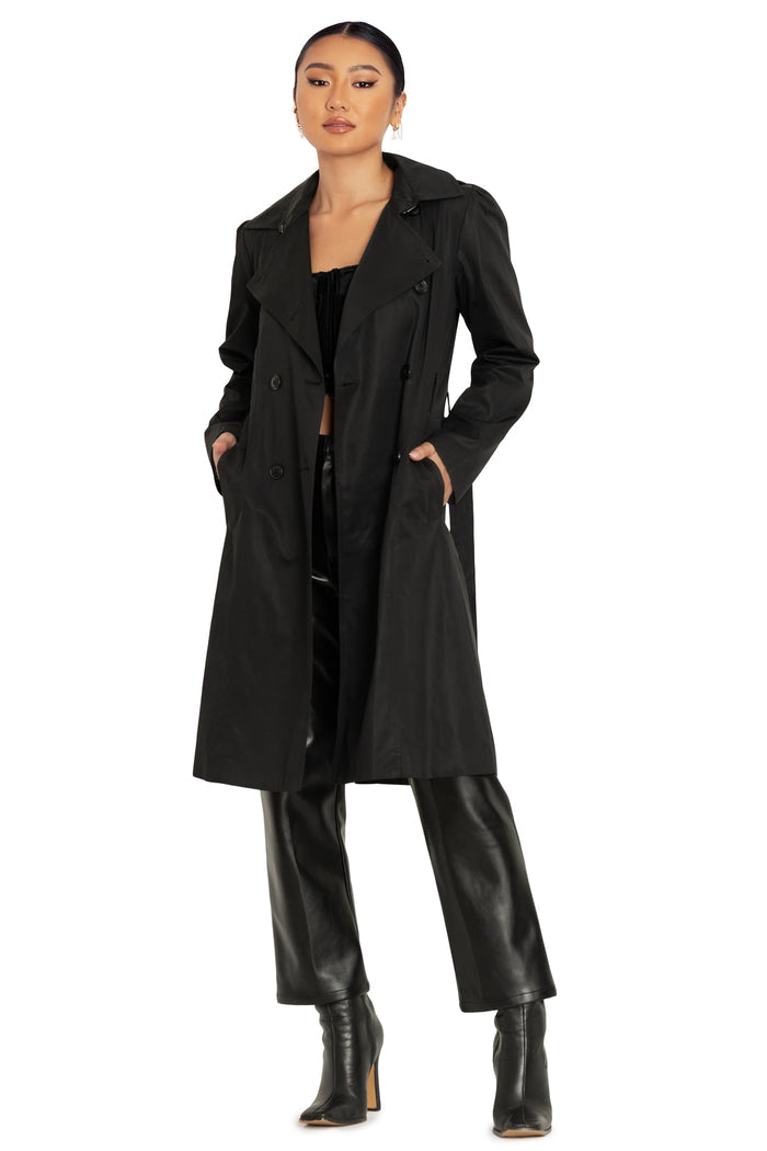 BlackMilk Clothing - Black Classic Trench