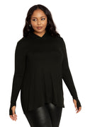 BlackMilk Clothing - Black Cowl Back Top